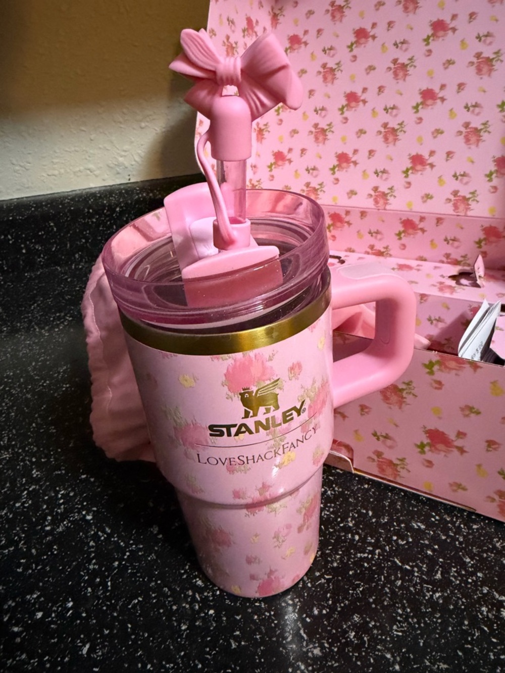 Loveshack fancy X Stanley the flowstate quencher h2.0 20 oz tumbler